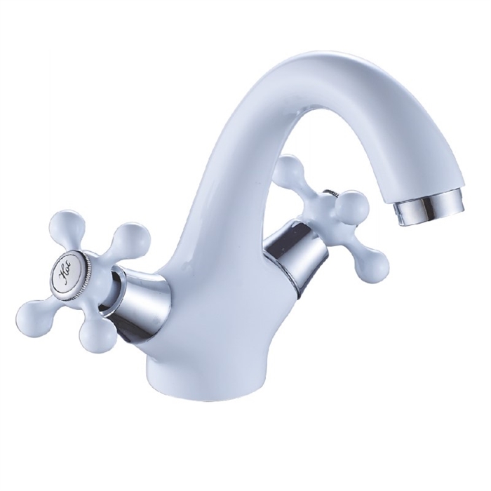 Смеситлеь для раковины, белый/хром CN1008-8 112253