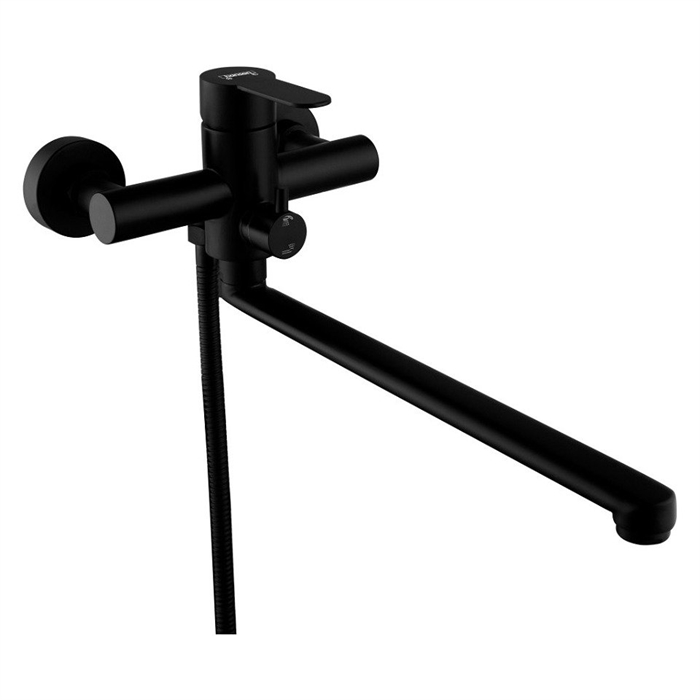 Смес. од. из НЕРЖ. для ванны (ЧЕРНЫЙ) HANSEN (10/1шт) HN22032-C 112256