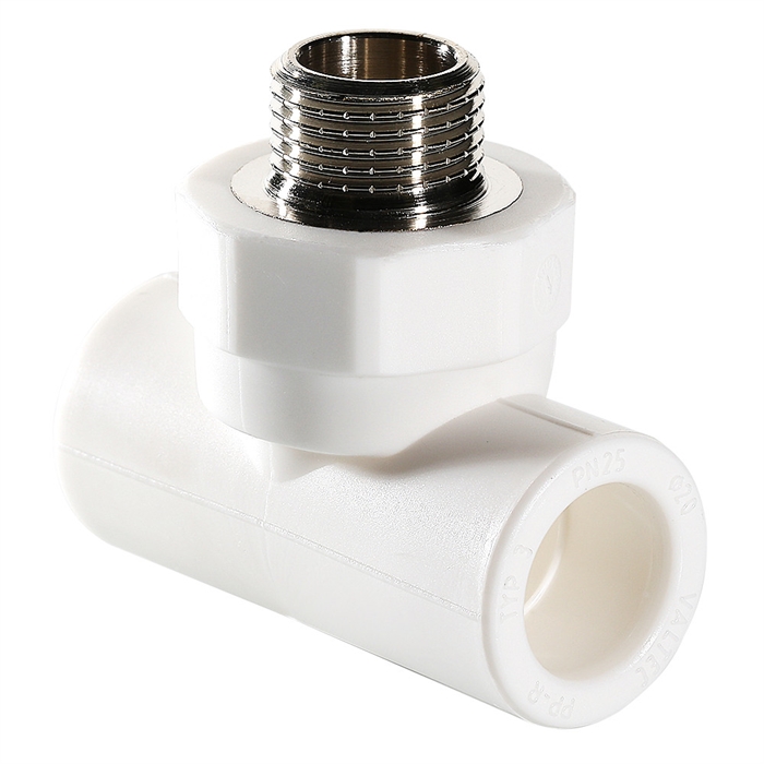 Тройник PPR с переходом на нар. р. 20х1/2" 112737