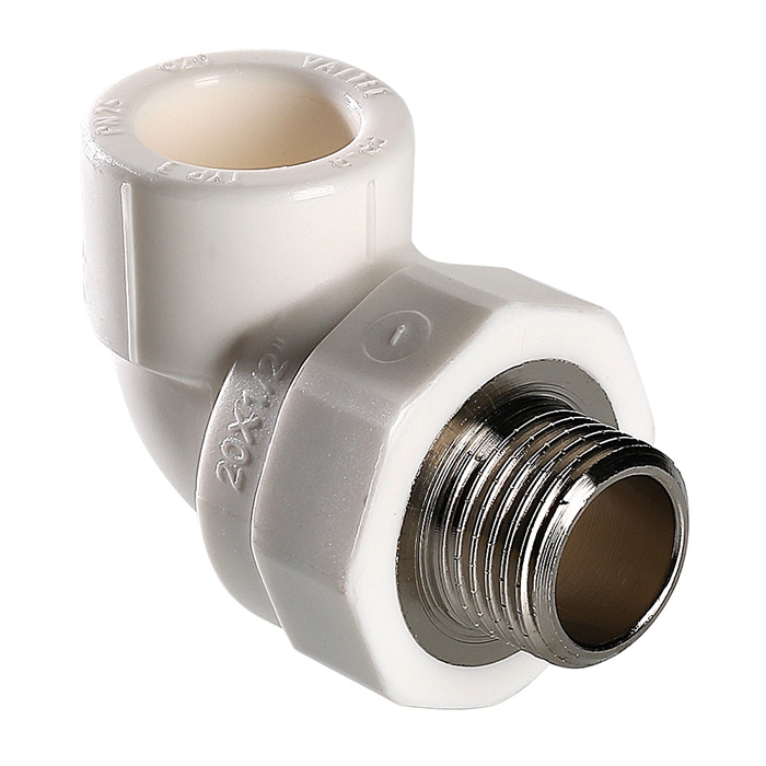 Угольник PPR с переходом на нар. р. 20х1/2" 112743