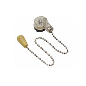 Шнур на цепочке с микровыключателем ( хром) 113608