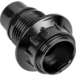 Патрон Е14 карболитовый с юбкой Электро черный 113615