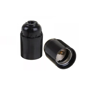 Патрон Е27 карболитовый чёрный 113618