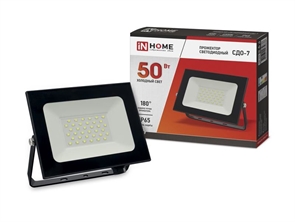 Прожектор IN HOME СДО-7 4000Лм IP65 50Вт 6500К 230В 113625