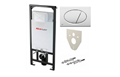 Alca Plast AM101/1120+M71 Система инсталляции 3 в 1 с хром кнопкой 112527